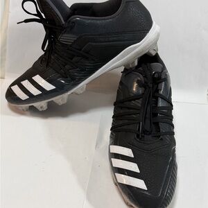 Adidas Black and White Athletic Cleats